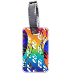 Abstract Mask Artwork Digital Art Luggage Tags (two Sides) by Nexatart