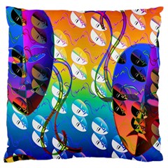 Abstract Mask Artwork Digital Art Large Cushion Case (One Side)