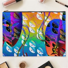 Abstract Mask Artwork Digital Art Cosmetic Bag (XXXL) 