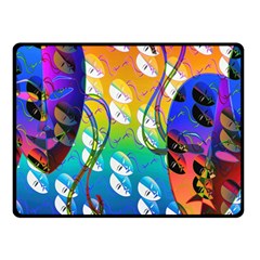 Abstract Mask Artwork Digital Art Double Sided Fleece Blanket (Small) 