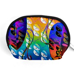 Abstract Mask Artwork Digital Art Accessory Pouches (Medium) 