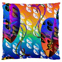 Abstract Mask Artwork Digital Art Standard Flano Cushion Case (One Side)