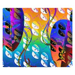 Abstract Mask Artwork Digital Art Double Sided Flano Blanket (Small) 