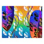 Abstract Mask Artwork Digital Art Double Sided Flano Blanket (Large)  80 x60  Blanket Front