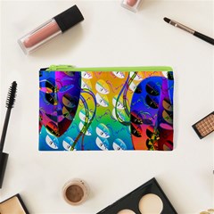 Abstract Mask Artwork Digital Art Cosmetic Bag (XS)