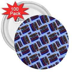 Abstract Pattern Seamless Artwork 3  Buttons (100 Pack)  by Nexatart