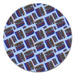 Abstract Pattern Seamless Artwork Magnet 5  (Round) Front