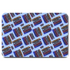 Abstract Pattern Seamless Artwork Large Doormat  by Nexatart