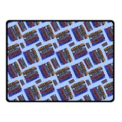 Abstract Pattern Seamless Artwork Double Sided Fleece Blanket (small) 