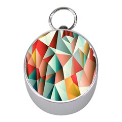 Abstracts Colour Mini Silver Compasses by Nexatart