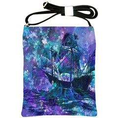 Abstract Ship Water Scape Ocean Shoulder Sling Bags by Nexatart