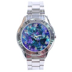 Abstract Ship Water Scape Ocean Stainless Steel Analogue Watch