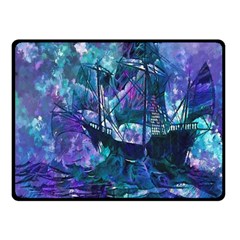 Abstract Ship Water Scape Ocean Double Sided Fleece Blanket (small)  by Nexatart