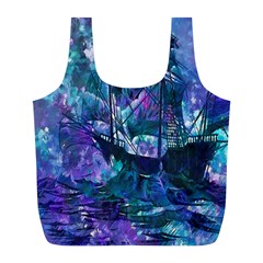 Abstract Ship Water Scape Ocean Full Print Recycle Bags (l)  by Nexatart