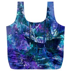 Abstract Ship Water Scape Ocean Full Print Recycle Bags (l)  by Nexatart