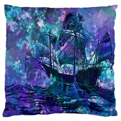 Abstract Ship Water Scape Ocean Standard Flano Cushion Case (two Sides) by Nexatart