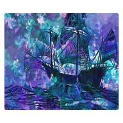 Abstract Ship Water Scape Ocean Double Sided Flano Blanket (small)  by Nexatart