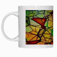 Abstract Squares Triangle Polygon White Mugs by Nexatart