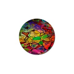 Abstract Squares Triangle Polygon Golf Ball Marker (4 Pack) by Nexatart