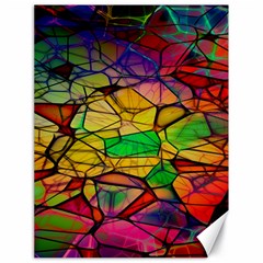 Abstract Squares Triangle Polygon Canvas 18  X 24   by Nexatart