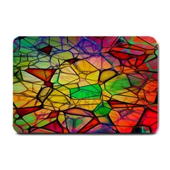 Abstract Squares Triangle Polygon Small Doormat  by Nexatart