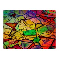 Abstract Squares Triangle Polygon Double Sided Flano Blanket (mini)  by Nexatart