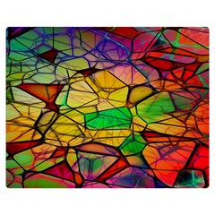 Abstract Squares Triangle Polygon Double Sided Flano Blanket (medium)  by Nexatart