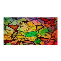 Abstract Squares Triangle Polygon Satin Wrap by Nexatart