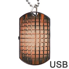 Abstract Texture Background Pattern Dog Tag Usb Flash (two Sides) by Nexatart