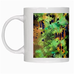 Abstract Trees Flowers Landscape White Mugs by Nexatart