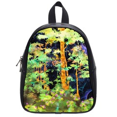 Abstract Trees Flowers Landscape School Bags (small)  by Nexatart