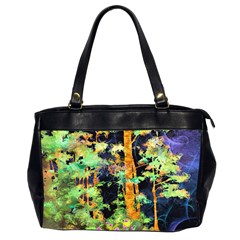 Abstract Trees Flowers Landscape Office Handbags (2 Sides)  by Nexatart