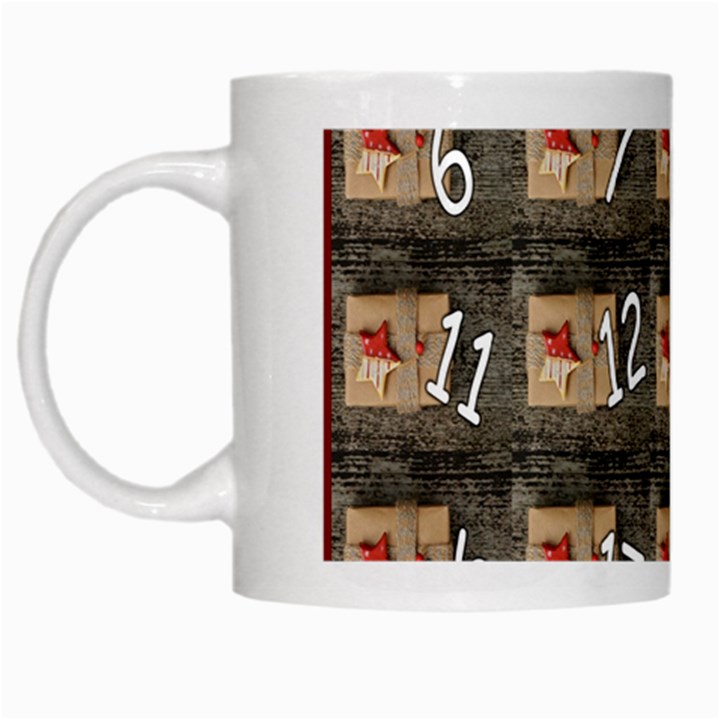 Advent Calendar Door Advent Pay White Mugs