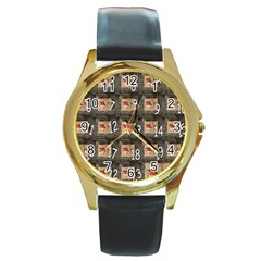 Advent Calendar Door Advent Pay Round Gold Metal Watch by Nexatart