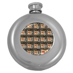 Advent Calendar Door Advent Pay Round Hip Flask (5 Oz) by Nexatart