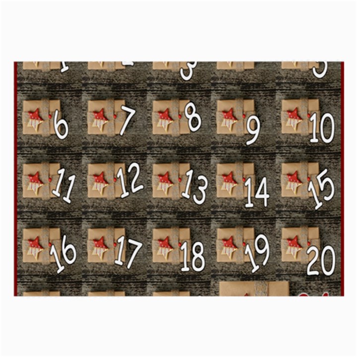 Advent Calendar Door Advent Pay Large Glasses Cloth