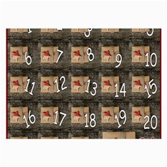 Advent Calendar Door Advent Pay Large Glasses Cloth (2-side) by Nexatart