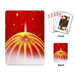 Advent Candle Star Christmas Playing Card by Nexatart