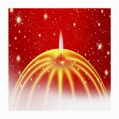 Advent Candle Star Christmas Medium Glasses Cloth by Nexatart