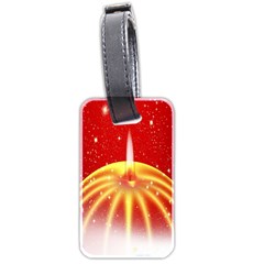 Advent Candle Star Christmas Luggage Tags (two Sides)