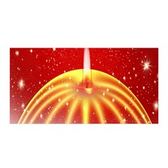 Advent Candle Star Christmas Satin Wrap by Nexatart