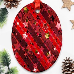 Advent Star Christmas Poinsettia Ornament (oval) by Nexatart