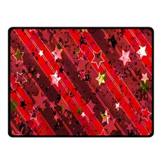 Advent Star Christmas Poinsettia Double Sided Fleece Blanket (small)  by Nexatart