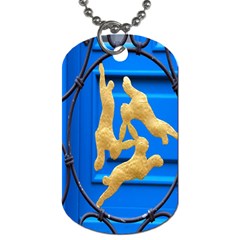 Animal Hare Window Gold Dog Tag (one Side) by Nexatart