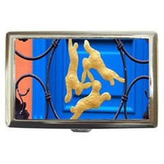 Animal Hare Window Gold Cigarette Money Cases by Nexatart