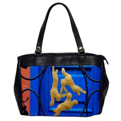 Animal Hare Window Gold Office Handbags by Nexatart