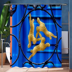 Animal Hare Window Gold Shower Curtain 60  X 72  (medium)  by Nexatart