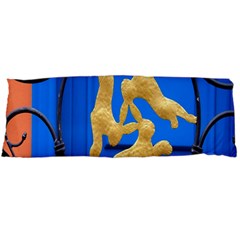 Animal Hare Window Gold Body Pillow Case (dakimakura) by Nexatart