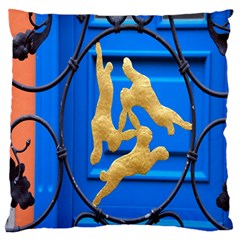 Animal Hare Window Gold Standard Flano Cushion Case (two Sides) by Nexatart