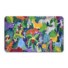 Animated Safari Animals Background Magnet (rectangular) by Nexatart